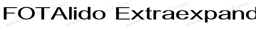 FOTAlido ExtraexpandedRegular字体转换